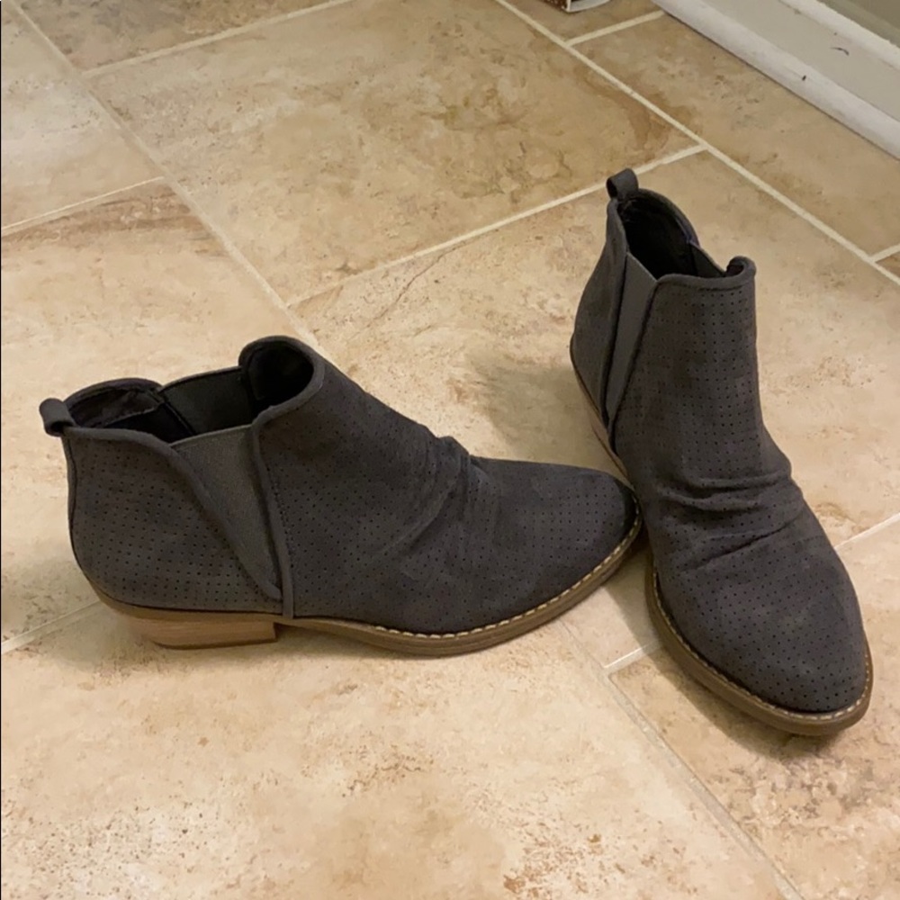 Suede booties